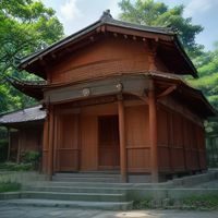 王建国，科学编辑，在书房中认真审阅文稿，书架背景清晰可见